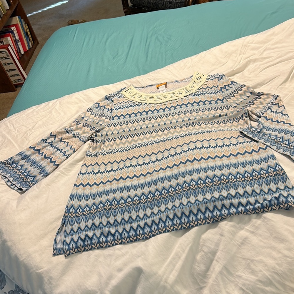 Chic Blouse Ruby Rd Top - Picture 4 of 6